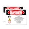 Signmission Emergency Generator Danger High, 5 in W x Rectangle, Vinyl Decal OS-2PACK-DS-D-35-L-2204 - alternate 1